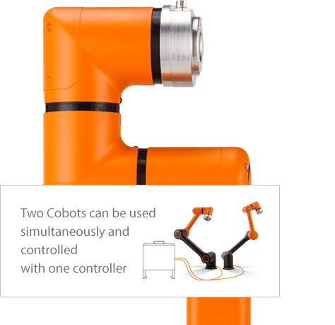 Two Cobots can be used simultaneously and controlled with one controller