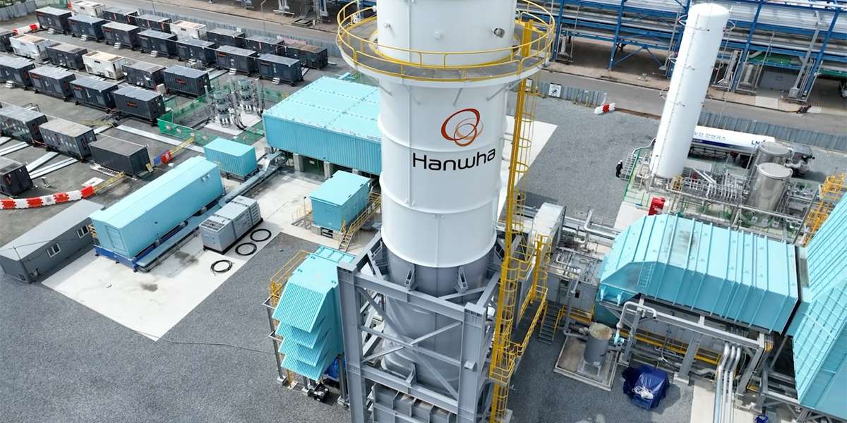 Hanwha is participating in the WEF’s Circular Transformation of Industries with its H2GT retrofitting technology.