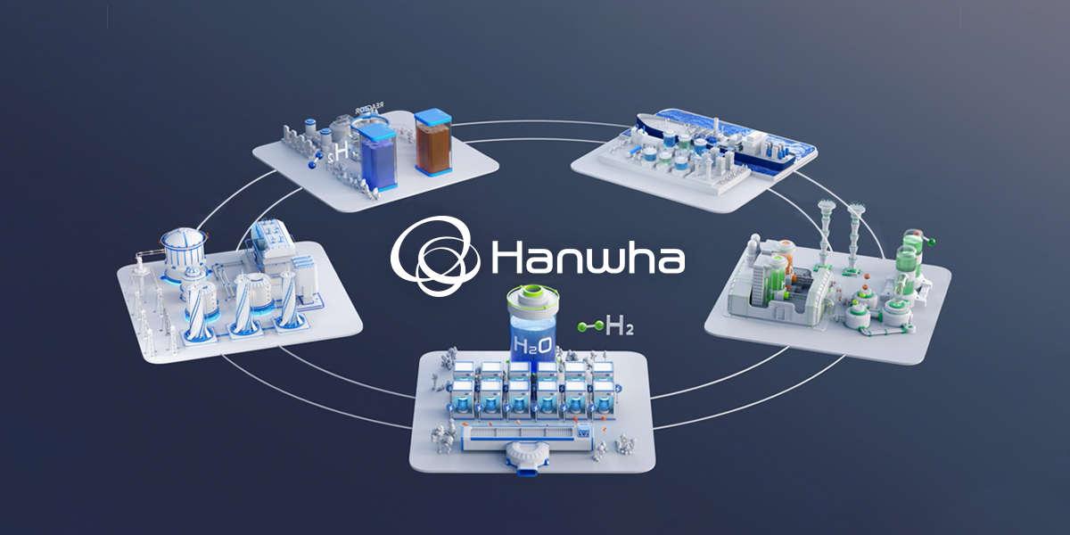 Hanwha is building a clean hydrogen value chain that covers production, storage, transport, and utilization, through seven of its affiliates.