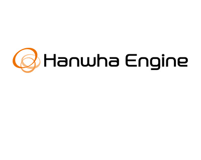 Hanwha Engine’s banner showing the company name and logo
