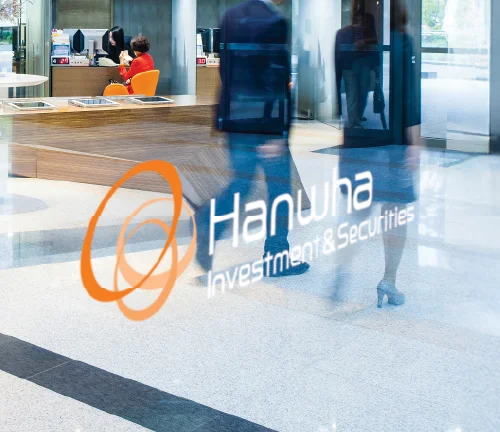 Hanwha Investment Securities office space.