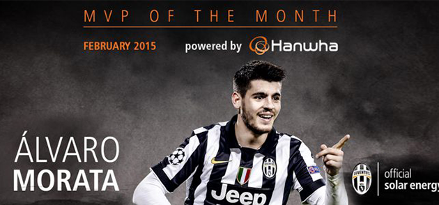 Alvaro Morata voted for the month of February MVP