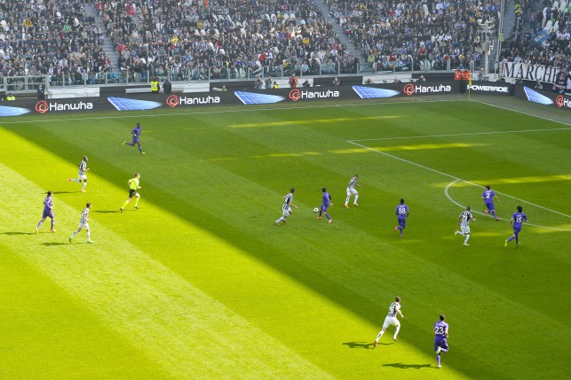 Hanwha LED board at Juventus stadium