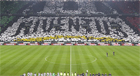 On Hanwha Sponsor Day, players stand on the field before the match between Juventus and Inter Milan