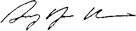 Chairman's signature