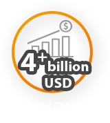 Total Sales in 2019 : 2.5+ billion USD