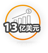 2020年总销售额：13亿美元