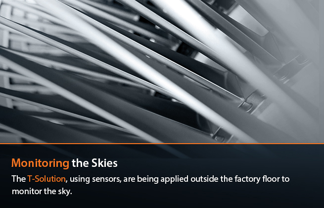 Monitoring the Skies : The T-Solution concept can be taken beyond the factory floor and into the sky.