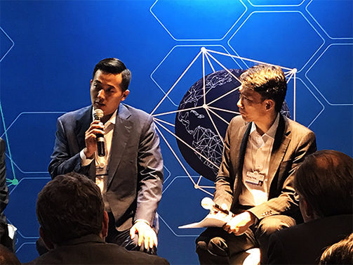 Hanwha's Dong Kwan Kim discusses the importance of renewable energy and solar energy at the 2017 Summer Davos Forum