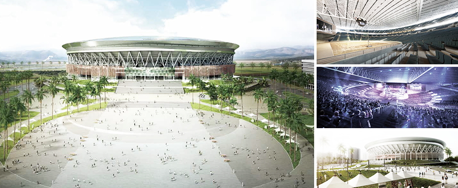 Philippine Arena Project ( Aug 2011 to May 2014 ) - Indoor assembly and sports facilities with a height of 62.4m and floor space of 74,000m² (51,000 seats) / World’s largest indoor arena