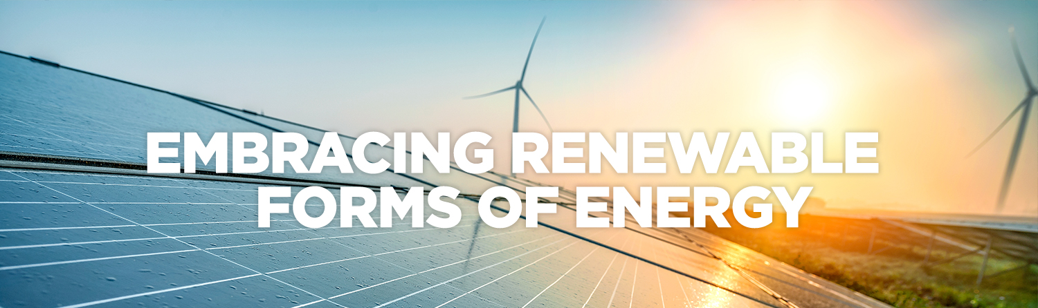 Renewable energy, like solar panels and onshore wind, will help power our future.