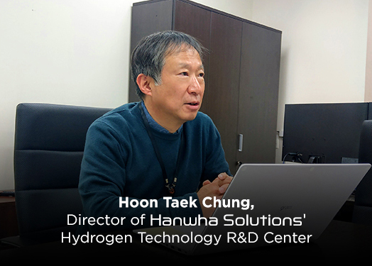 Hoon Taek Chung, Director of Hanwha Solutions' Hydrogen Technology R&D Center, an advocate for green hydrogen as renewable energy