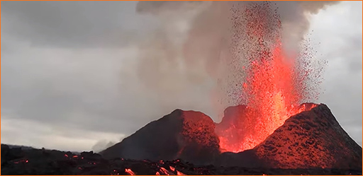 韩华Techwin视频监控摄像机向全世界直播冰岛火山喷发