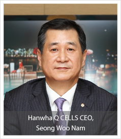 Hanwha Q CELLS CEO,	Seong Woo Nam