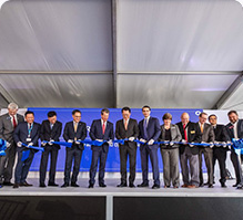 Grand opening of Hanwha q cells in Georgia spotlights western hemispheres largest solar panel manufacturing facility responsible for 650 jobs and a daily output of 12000 solar modules