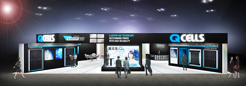 Hanwha Q CELLS Japan Co., Ltd. PV EXPO 2018 Booth Image