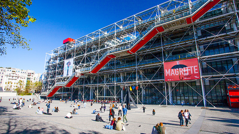 Centre Pompidou is a modern and contemporary art museum in Paris, France.