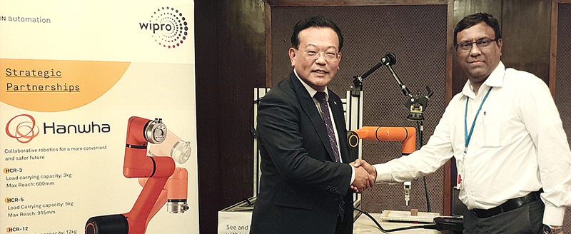 Hanwha Robotics Joins Forces with Wipro Infrastructure Engineering to Bring Collaborative Robots to the Booming Indian Market