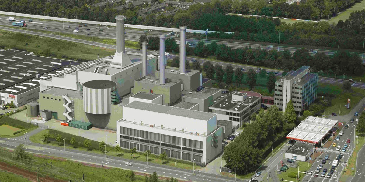 German energy company Uniper's factory in Rotterdam, which will utilize Hanwha's H2GT technology.