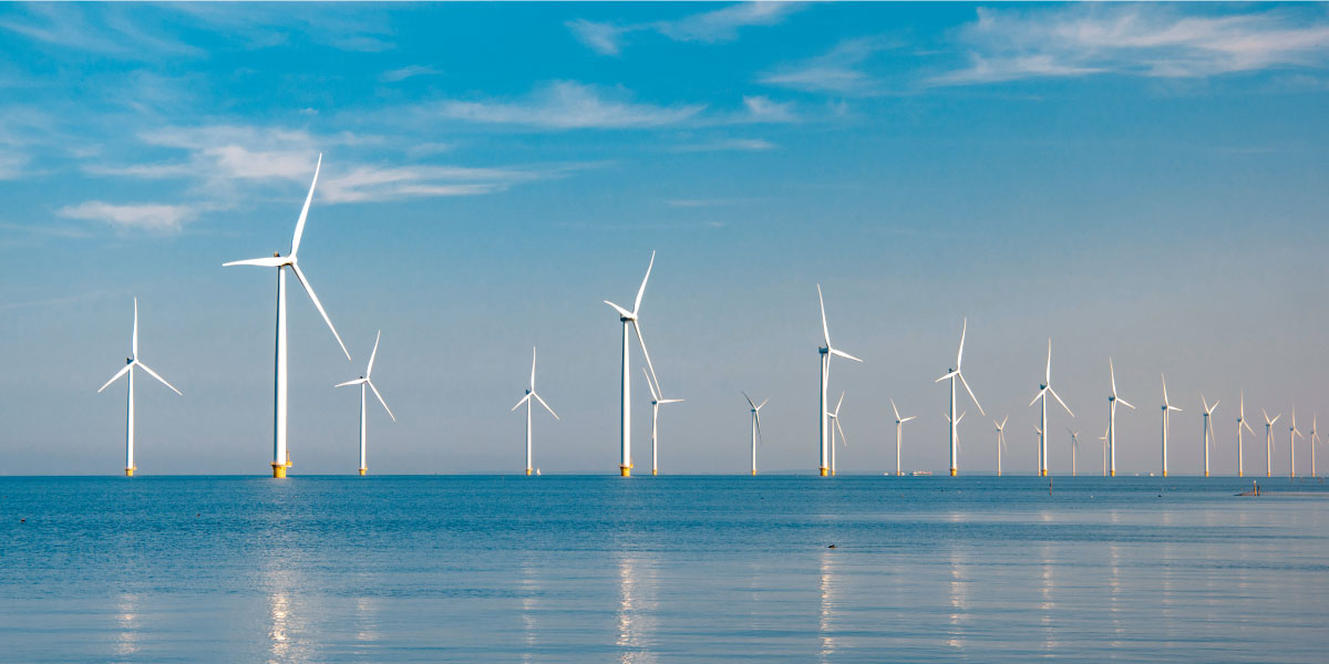 Offshore wind farms hold great potential for generating large amounts of green energy in coastal areas.