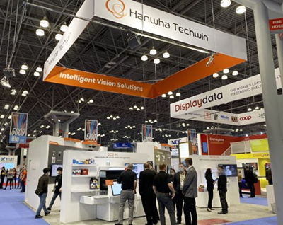 Hanwha Techwin showcased its cashier-less retail payment solutions at its NRF 2022 booth