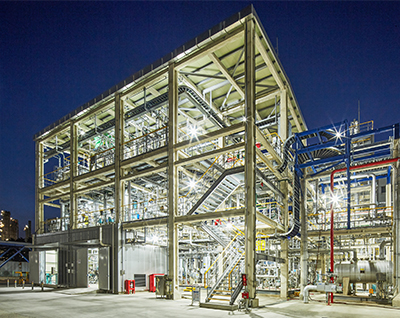 The new POE pilot plant jointly constructed by Hanwha TotalEnergies Petrochemical, Hanwha Solutions, and TotalEnergies.
