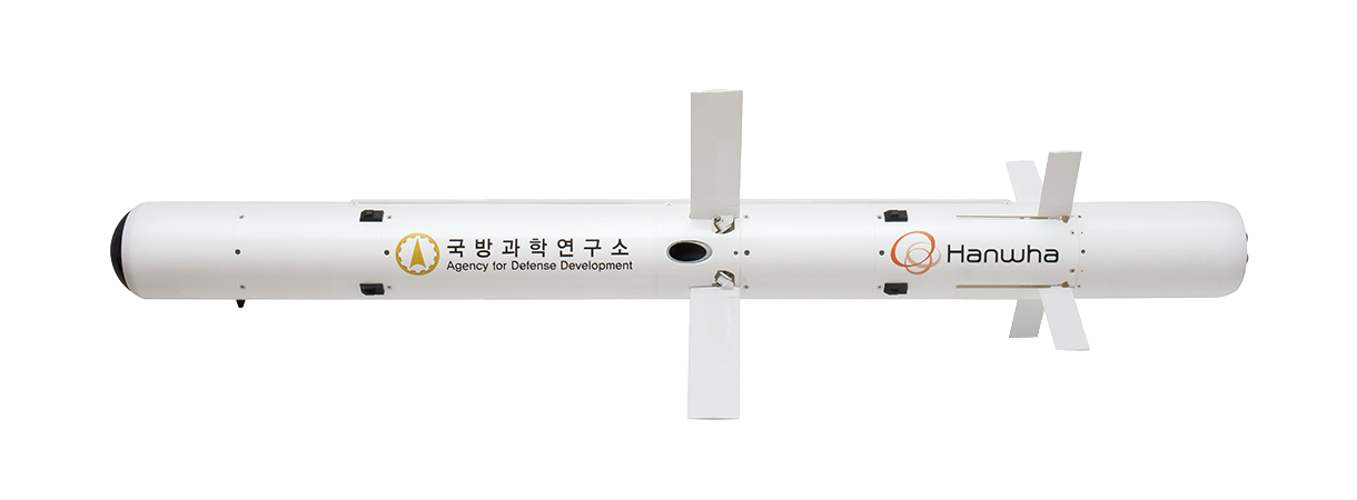 The Precision Guided Munition Division of Hanwha Aerospace supports the South Korean missile defense systems with products like CHUNGUM, an air-launched anti-tank guided missile.