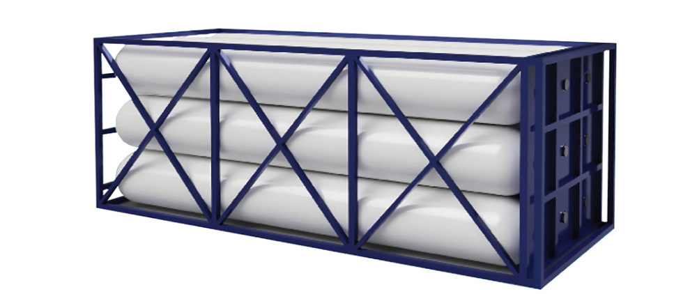 Hanwha Cimarron’s Type IV high-pressure hydrogen storage tank Neptune