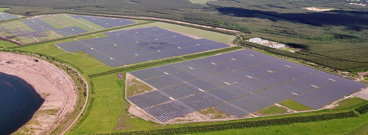 Hanwha Qcells has installed 91 MWp of solar at the Finsterwalde Solar Park in Germany.