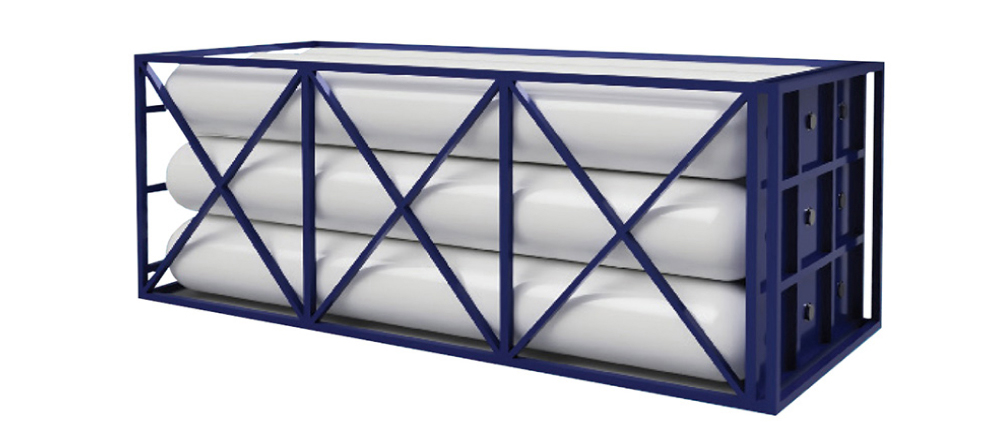 Hanwha’s Neptune hydrogen storage tank stores hydrogen at high pressures.