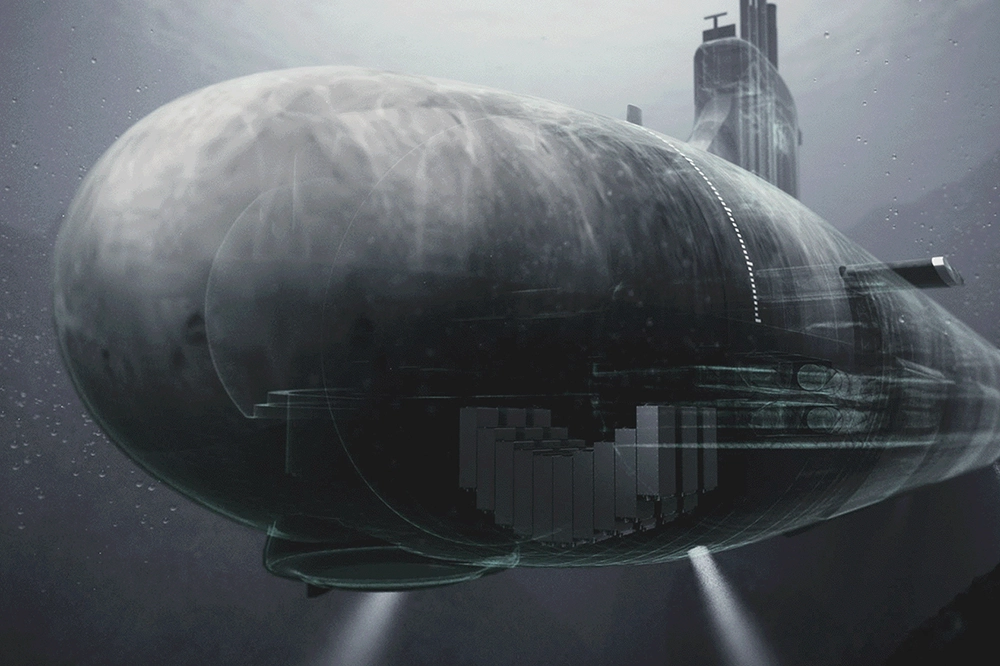 Hanwha's lithium-ion battery system powers next-generation submarines with enhanced underwater endurance and safety.