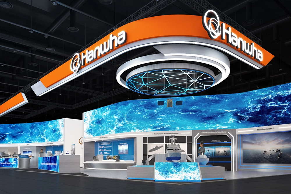 Hanwha’s exhibition space at MADEX 2025.