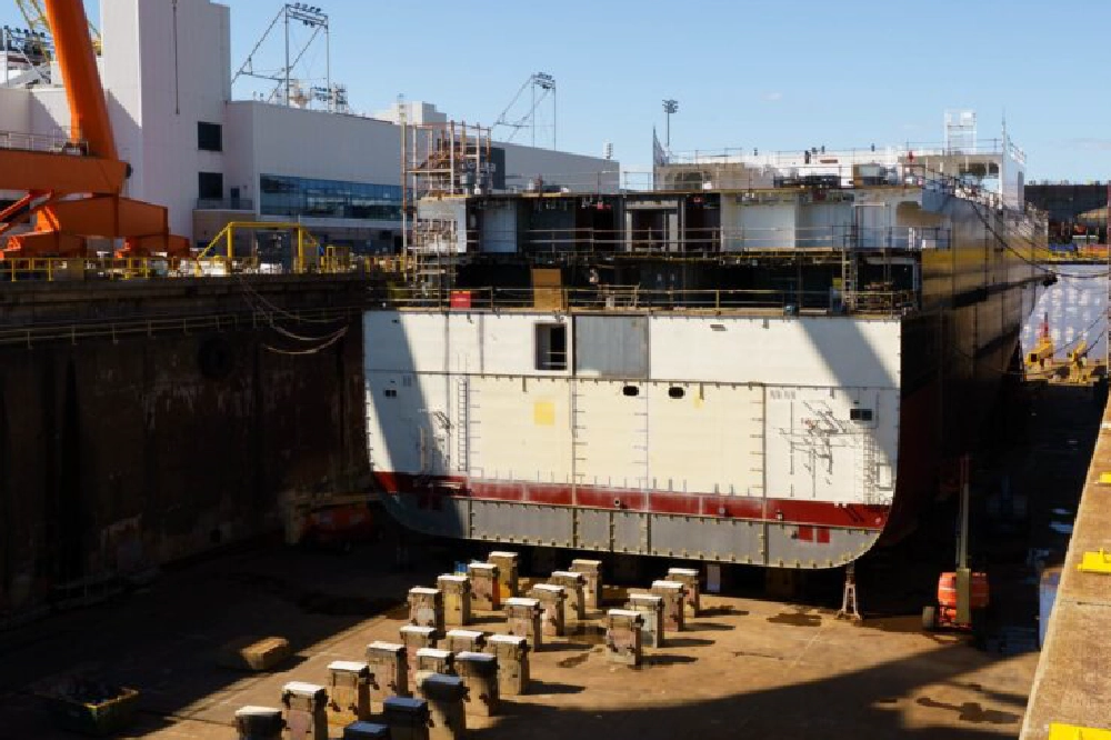 A wide view of Hanwha Philly Shipyard