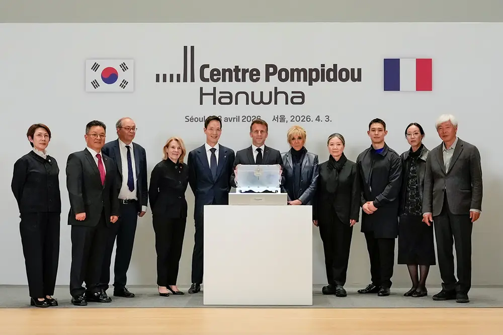 Korea-France cultural ties highlighted during Macron visit at Centre Pompidou Hanwha 