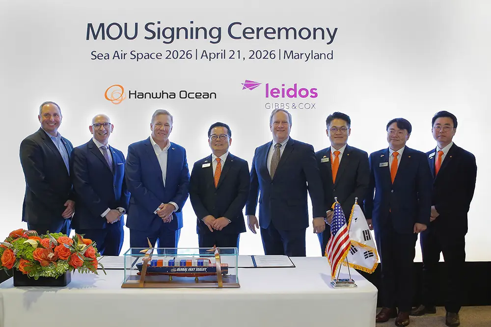 Hanwha Ocean and Leidos advance partnership on next-generation naval solutions 