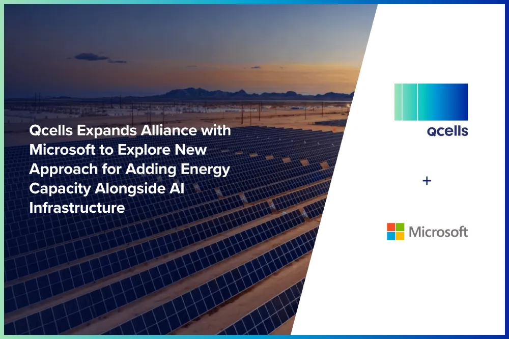 Qcells expands alliance with Microsoft to explore new approach for adding energy capacity alongside AI infrastructure