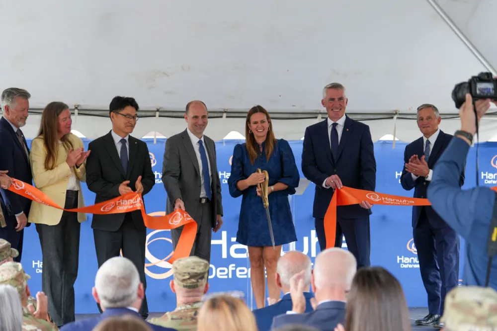 Ribbon-cutting ceremony for Hanwha Defense USA&rsquo;s new administration headquarters at Pine Bluff Arsenal in Arkansas