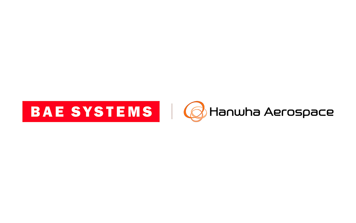 The logos for BAE Systems and Hanwha Aerospace Four versions of the Deep Strike Capability guided missile