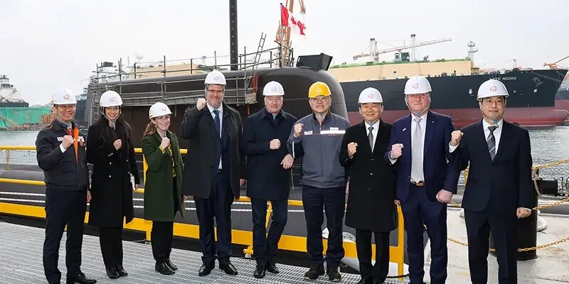 Canada’s secretary of state visits Hanwha Ocean shipyard