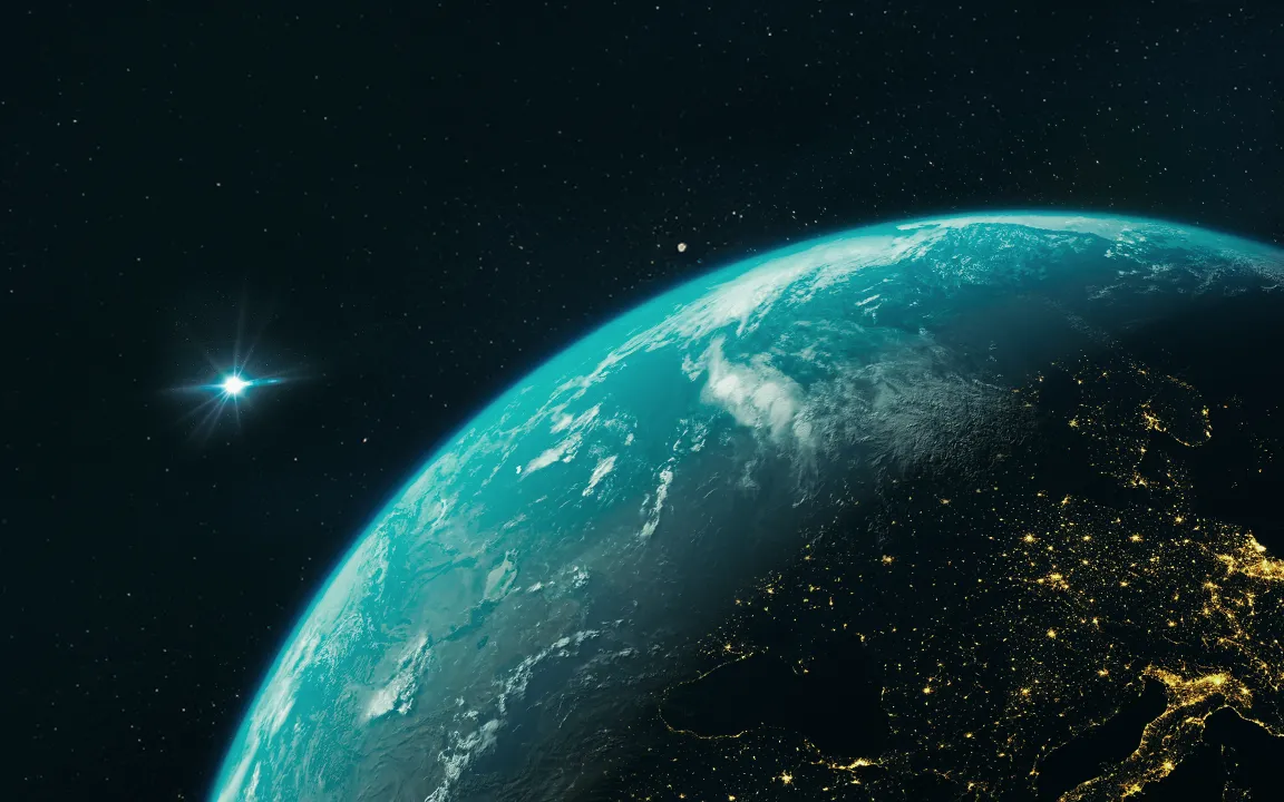  A view of Earth from space