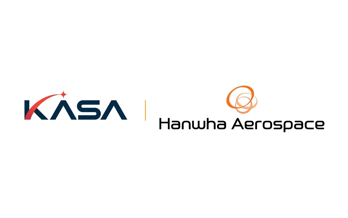 The KASA and Hanwha Aerospace logos.
