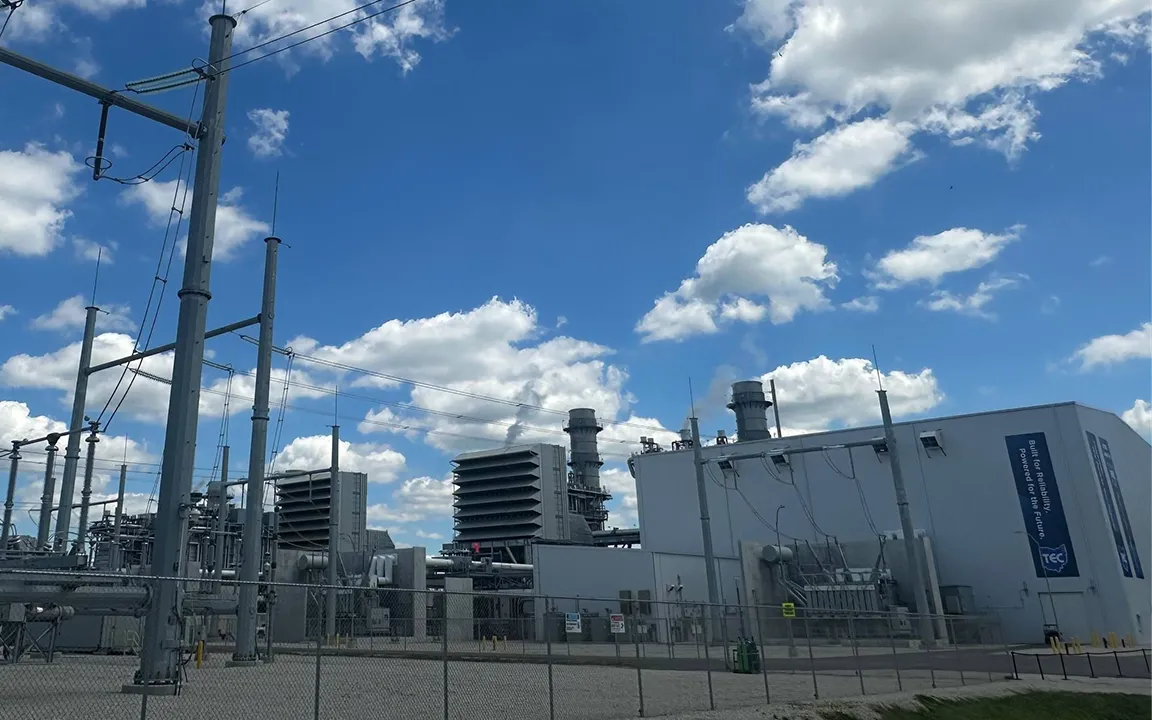 The Trumbull Energy Center Combined Cycle Gas Turbine Power Plant.