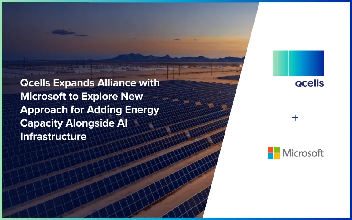 Qcells expands alliance with Microsoft to explore new approach for adding energy capacity alongside AI infrastructure