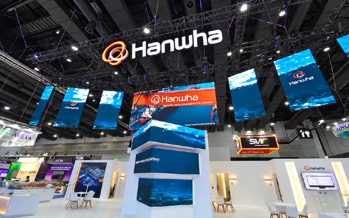 Hanwha booth at Gastech 2026